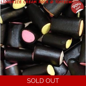 Liquorice Cream Rock - Kingsway Sweets